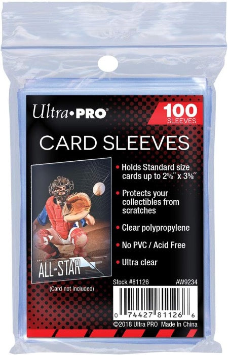Ultra Pro Card Protector Sleeves - 100 Piece